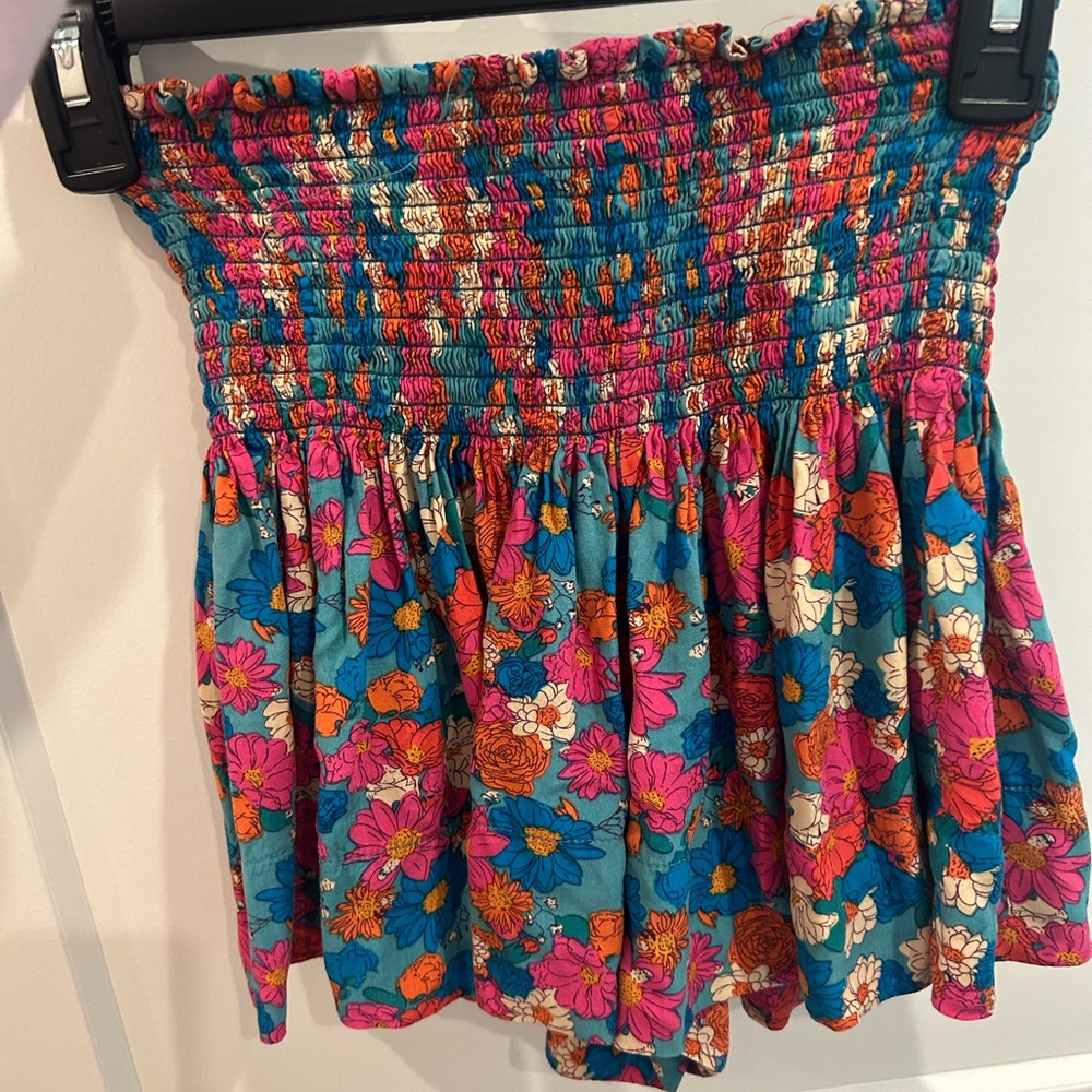 NATURAL LIFE Colorful Floral Mini Skort